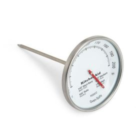 Leave-in Meat Analog Thermometer with Easy to Read 3-inch Dial